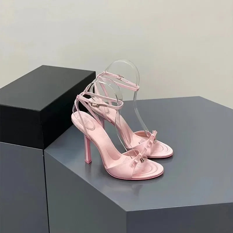 Sexy Fashion  Slingbacks Dress Party Stilettos High Heel  Shoes for Women   Summer Trend High Heels Fashion Square