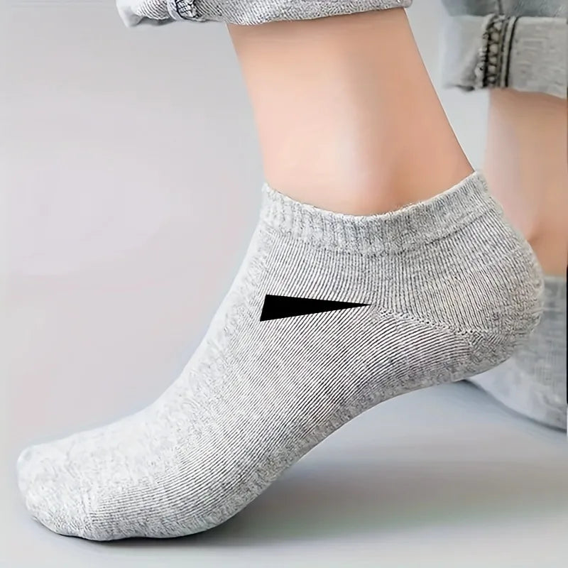 10/20 Pairs Men Women's Low-Cut Ankle Socks - Soft Lightweight Breathable No-Show Athletic Socks for Sports & Casual Wear, Soli