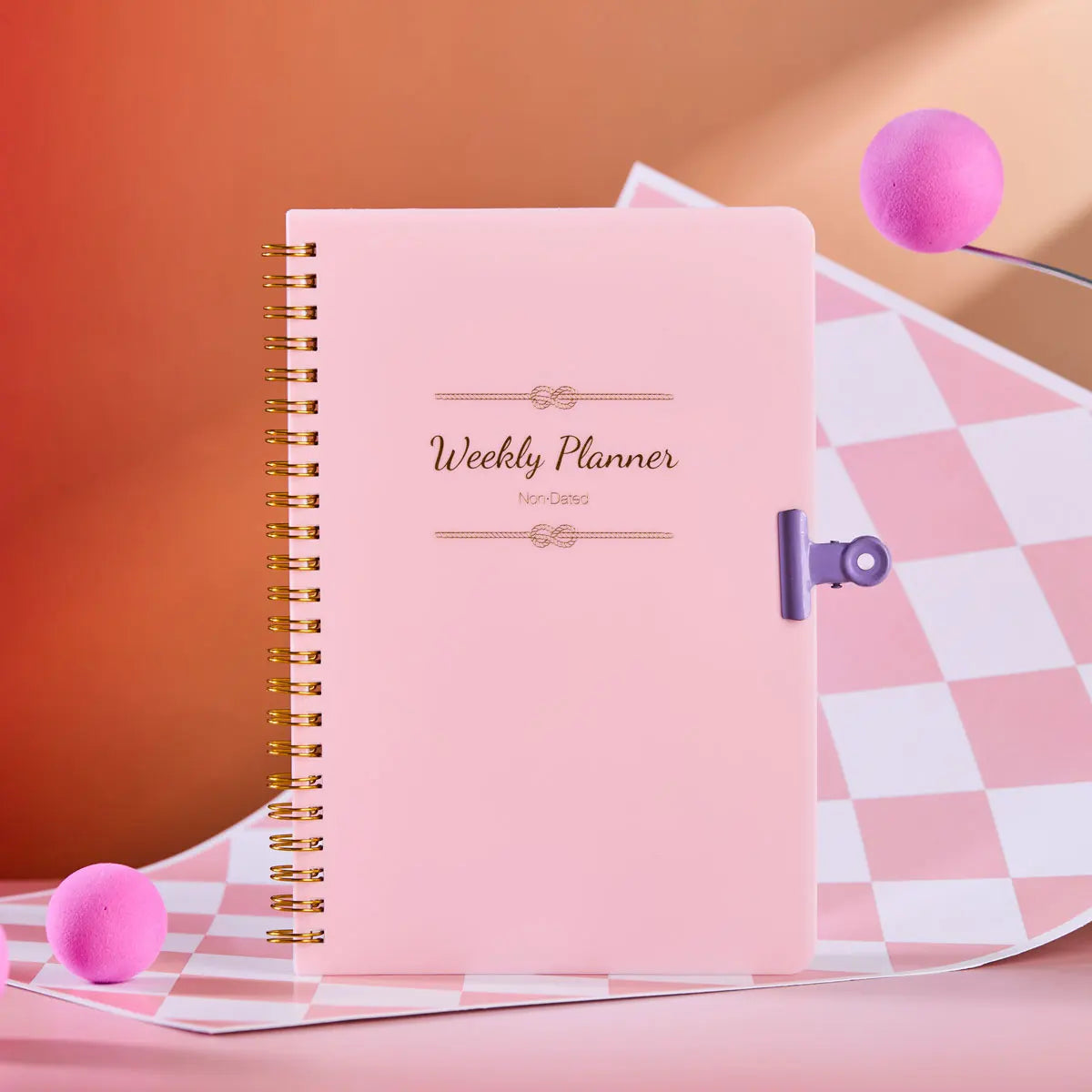 52 Weeks Weekly Planner Notebook A5 Undated Spiral Agenda Daily Student Schedules Journal Stationery Office School Supplies