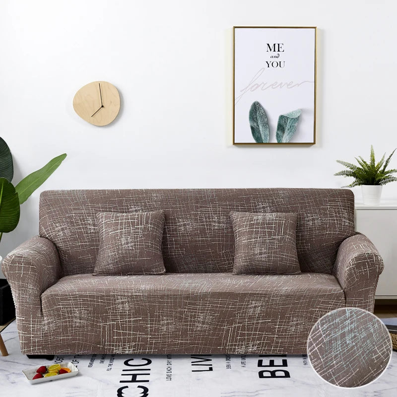 Coolazy Stretch Plaid Sofa Slipcover Elastic Sofa Covers for Living Room funda sofa Chair Couch Cover Home Decor 1/2/3/4-seater