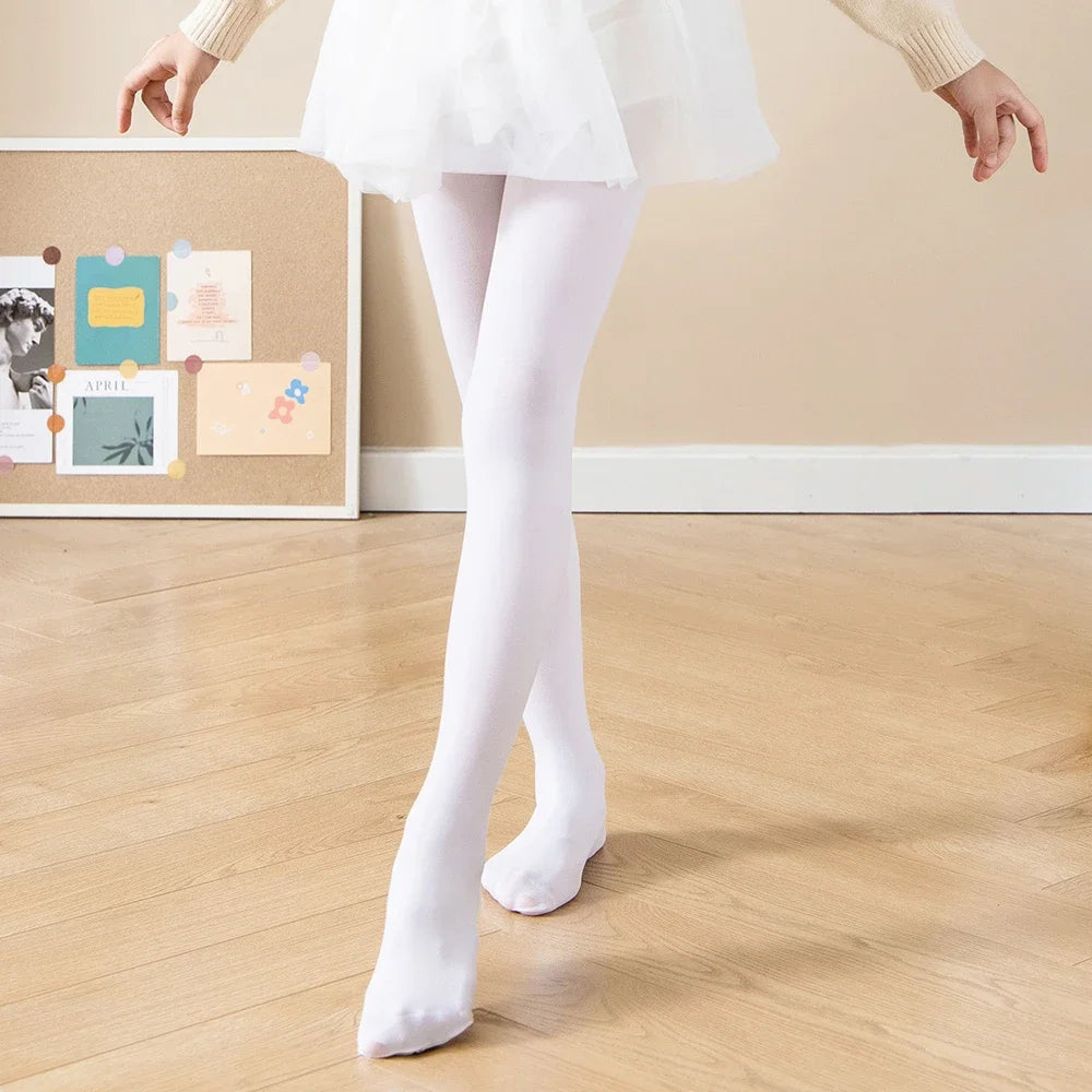 Soft Ballet Tights Soft Elasticity Tights Girls Ballet Tights Toddler Dance Footed Tights Bulk School Uniform Stockings Costume