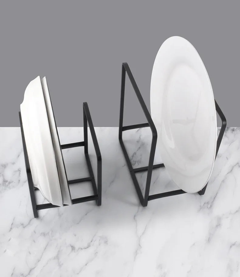 kitchen cabinet plate storage countertop dish rack drawer dinner plate partition drain rack layered storage rack