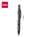 DELI 4 In 1 Ballpoint Pen 0.7 mm Color Ball Pens Blue Black Red Green Writing Pen School Office Stationery