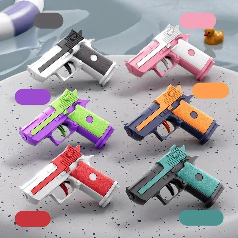 Mini Desert Eagle Water Gun - Continuous Firing Outdoor Water Pistol for Kids, Summer Beach Toy, Mechanical Water Shooter for Ou