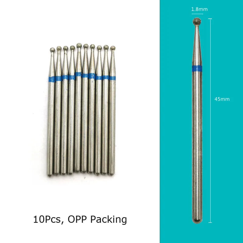 HYTOOS Nail Drill Bits Diamond Cutters for Manicure Cuticle Burr Milling Cutter for Pedicure Nails Accessories Tools