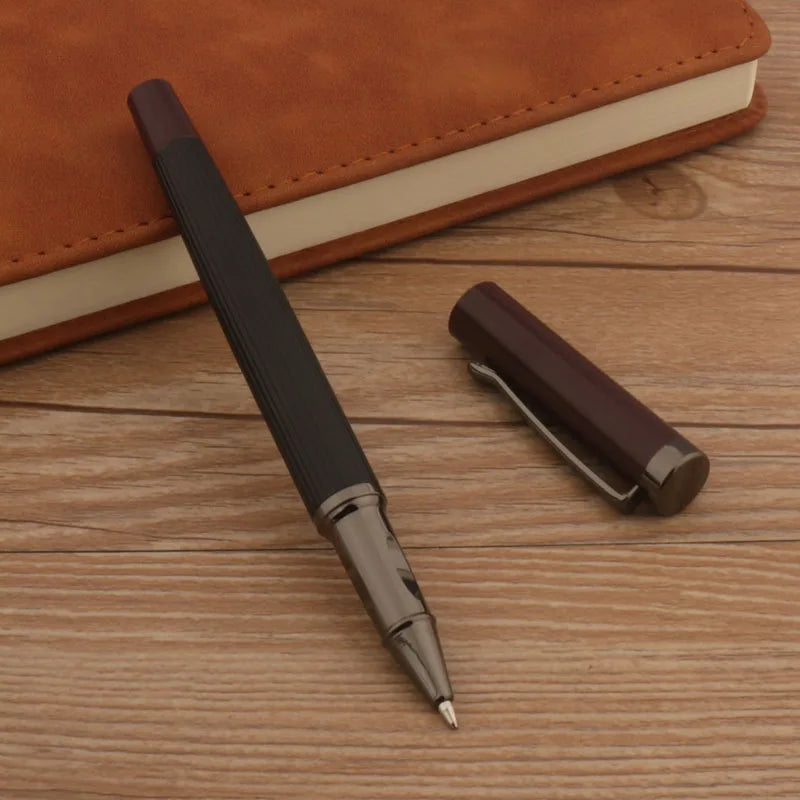 1Pc Ball point Pen + 4pc Refills Bullet 0.5mm Matte Red Roller ball Pen School Office Supplies Stationery Ink Pen S