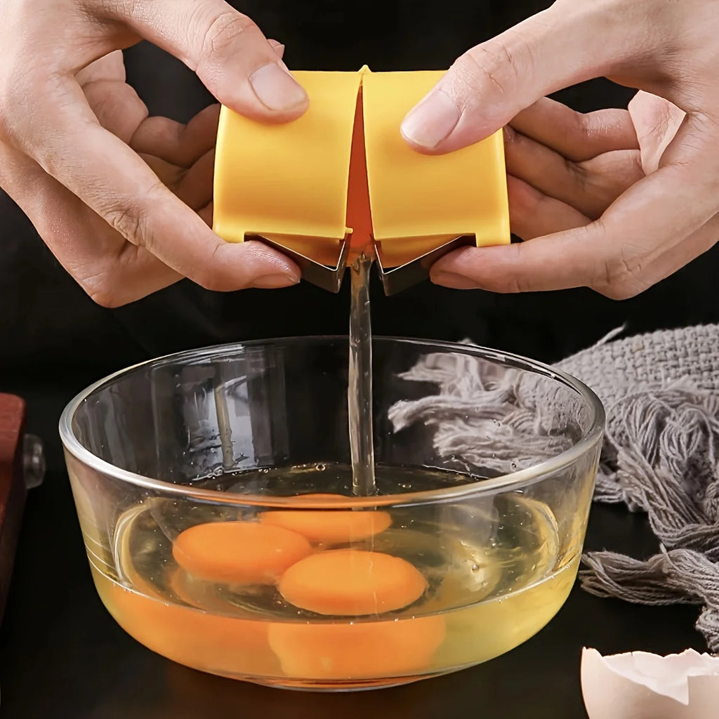 Plastic Egg Shell Opener Professional Manual Eggs Breaker Non-Stick Hand Eggshell Separator Multifunctional Kitchen Baking Tool