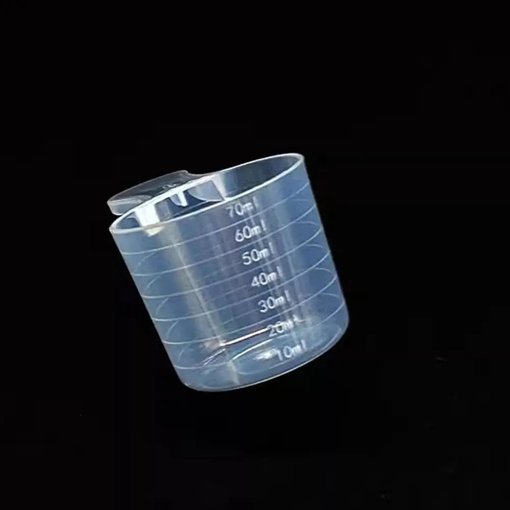 5pcs/set Transparent Plastic Spoon Measuring Flat-bottomed Spoon with Scale Useful Kitchen Baking Measuring Spoon
