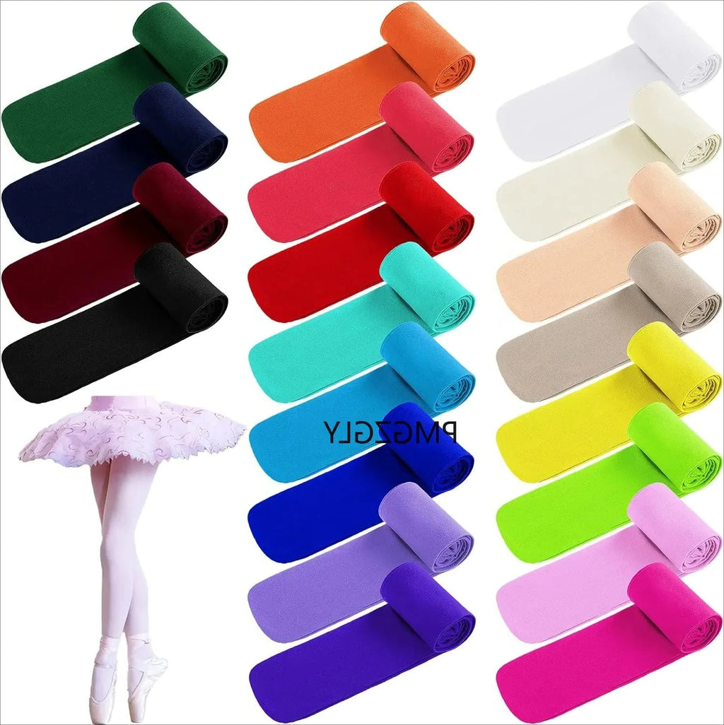 Soft Ballet Tights Soft Elasticity Tights Girls Ballet Tights Toddler Dance Footed Tights Bulk School Uniform Stockings Costume