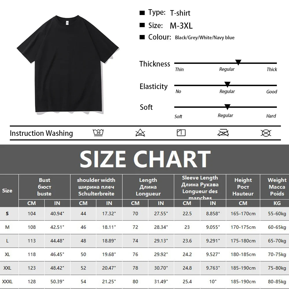 T Shirt For Men Summer Cotton Tops Loose Short-sleeved Casual Basic Shirt O Neck Solid Color Oversize T-shirt