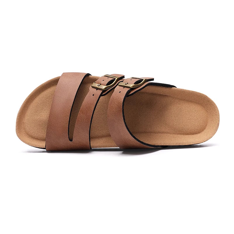 Kidmi New Women Sandals With Three Straps Summer Nonslip Sandals Casual Ladies Beach Sandals Soft Holiday Pool Cloud Sandals