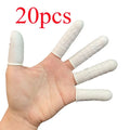 Protective Fingertip Natural Rubber Gloves Disposable Latex Finger Cots for Workplace Safety Nail Makeup Eyebrow Extension