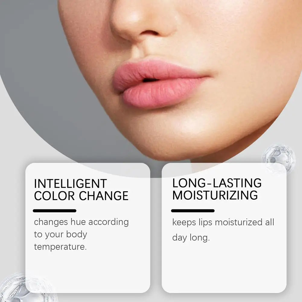 Temperature-Sensitive Color-Changing Lipstick Deeply Nourishing Prevents Dryness And Cracking Fades Lip Lines Locks In Moisture