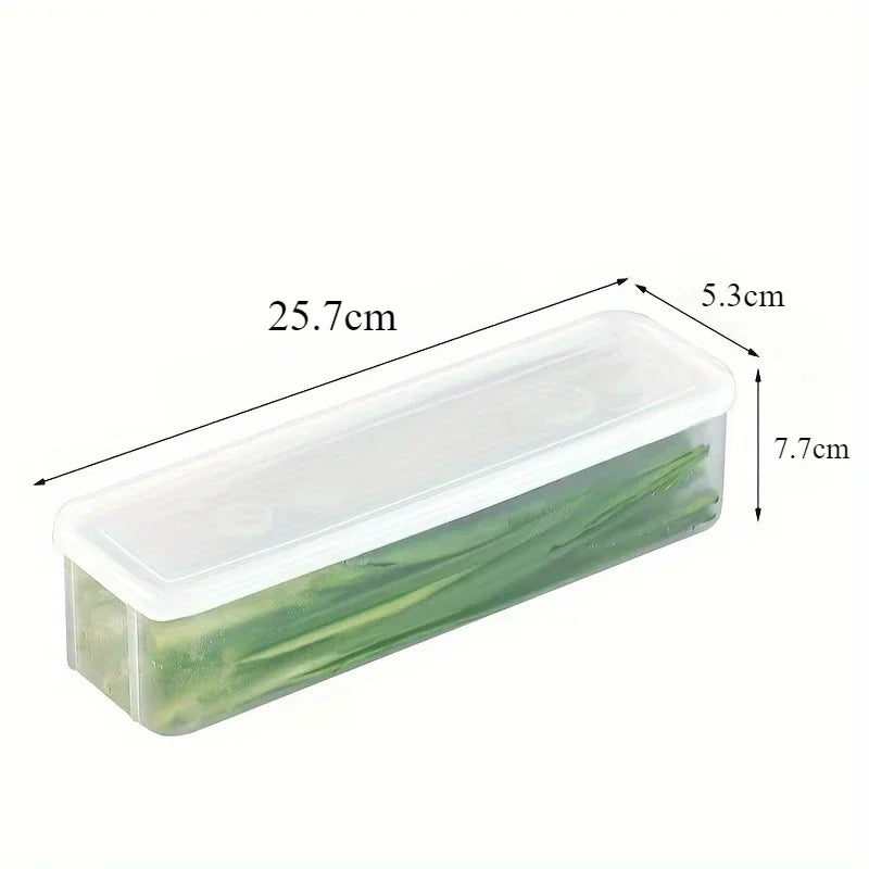 1//2/4pcs Refrigerator Fresh-keeping Storage Box Fresh-keeping Artifact,Food Preservation Boxes Transparent Sealed Kitchen Tools