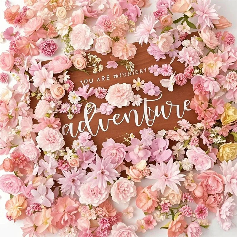 1Bag Artificial Flower Head For Home Room Wedding Decoration Handmade Craft Wreath Christmas Tree Decor 2025 Navidad Supplies