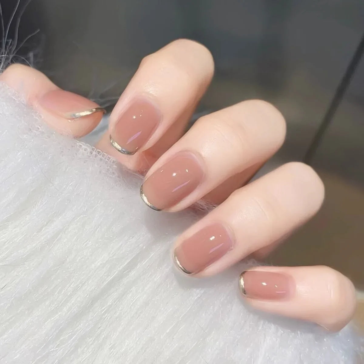 24Pcs/Set Love Ballerina Press on Nails Sets Free False Nails Adhesive Full Cover Artificial Art Fake Nail Professional Material