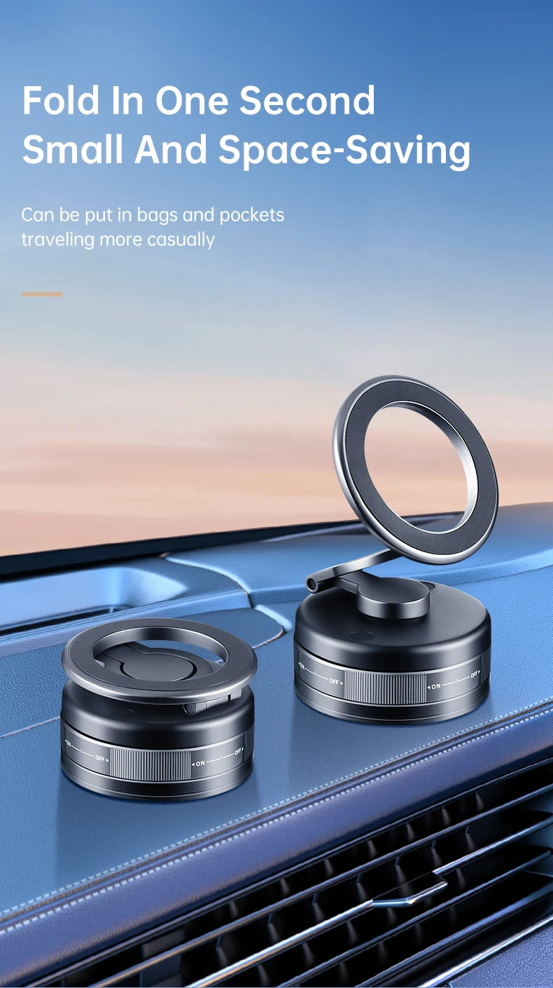 Zinc Alloy Vacuum Phone Holder 360 Suction Car Mount Dashboard Holder Universal Phone Holder for Car Gym Kitchen Car Accessories