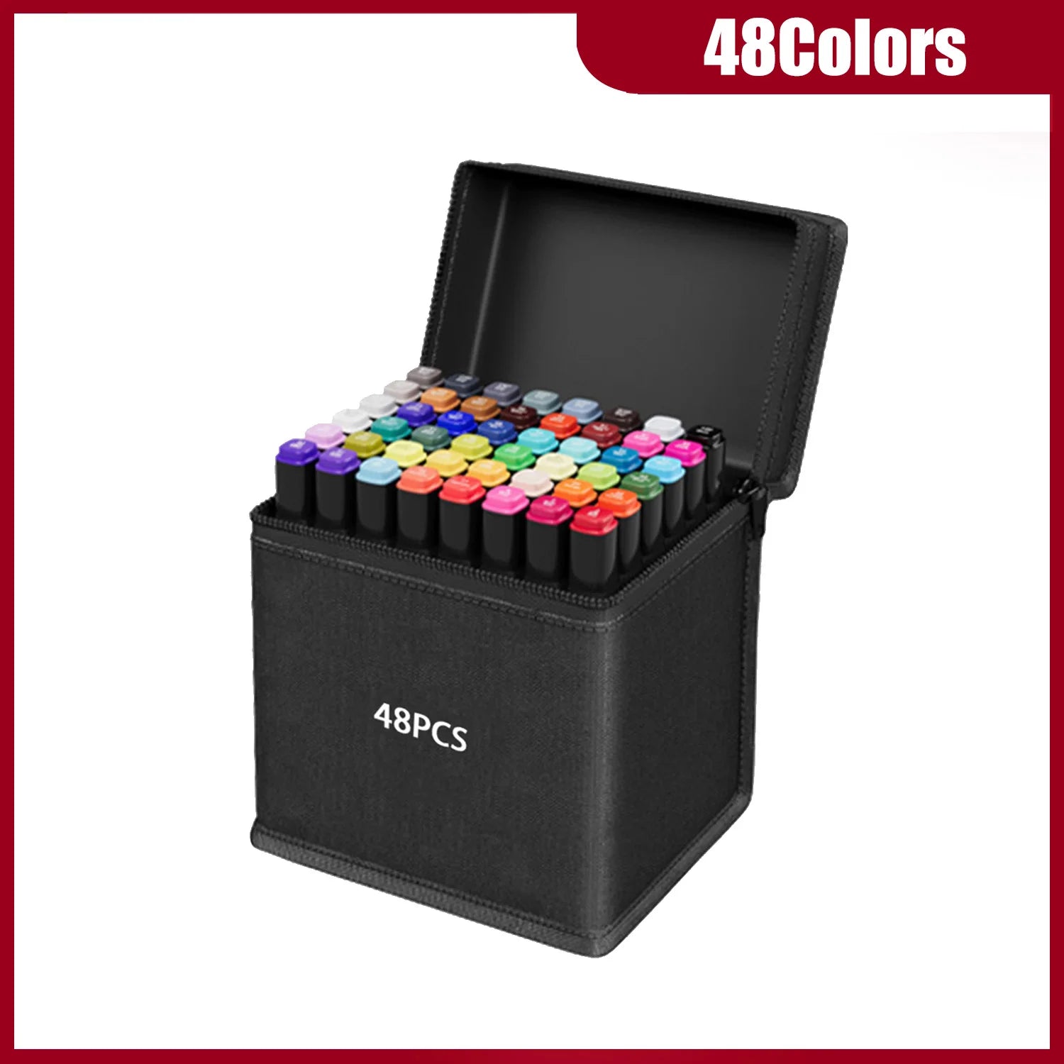 24-262 Colors Alcohol Drawing Markers Dual Tip Permanent Art Sketch Markers for Illustration School Supplied Christmas Gifts