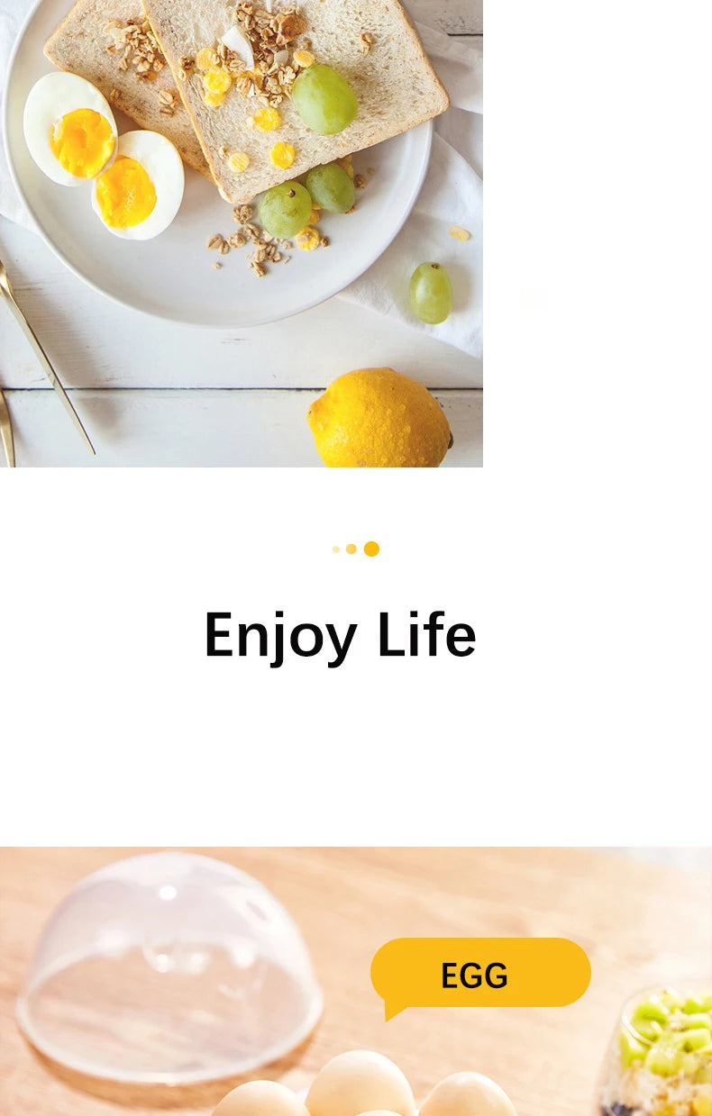 Multifunction Electric Egg Cooker Double Layers Egg Boiler Corn Milk Rapid Breakfast Cooking Egg Steamer Appliances Kitchen