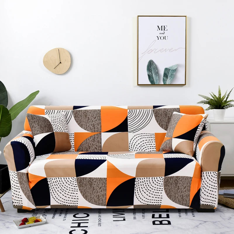 Coolazy Stretch Plaid Sofa Slipcover Elastic Sofa Covers for Living Room funda sofa Chair Couch Cover Home Decor 1/2/3/4-seater