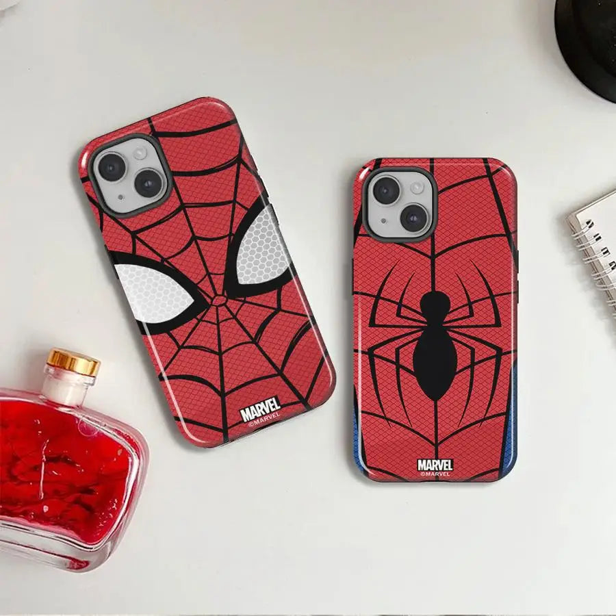 Hard Phone Cover Case for iPhone X 17 Air XR 11 15 Plus 13 16 Pro Max 12 14 Marvel Spiderman Logo