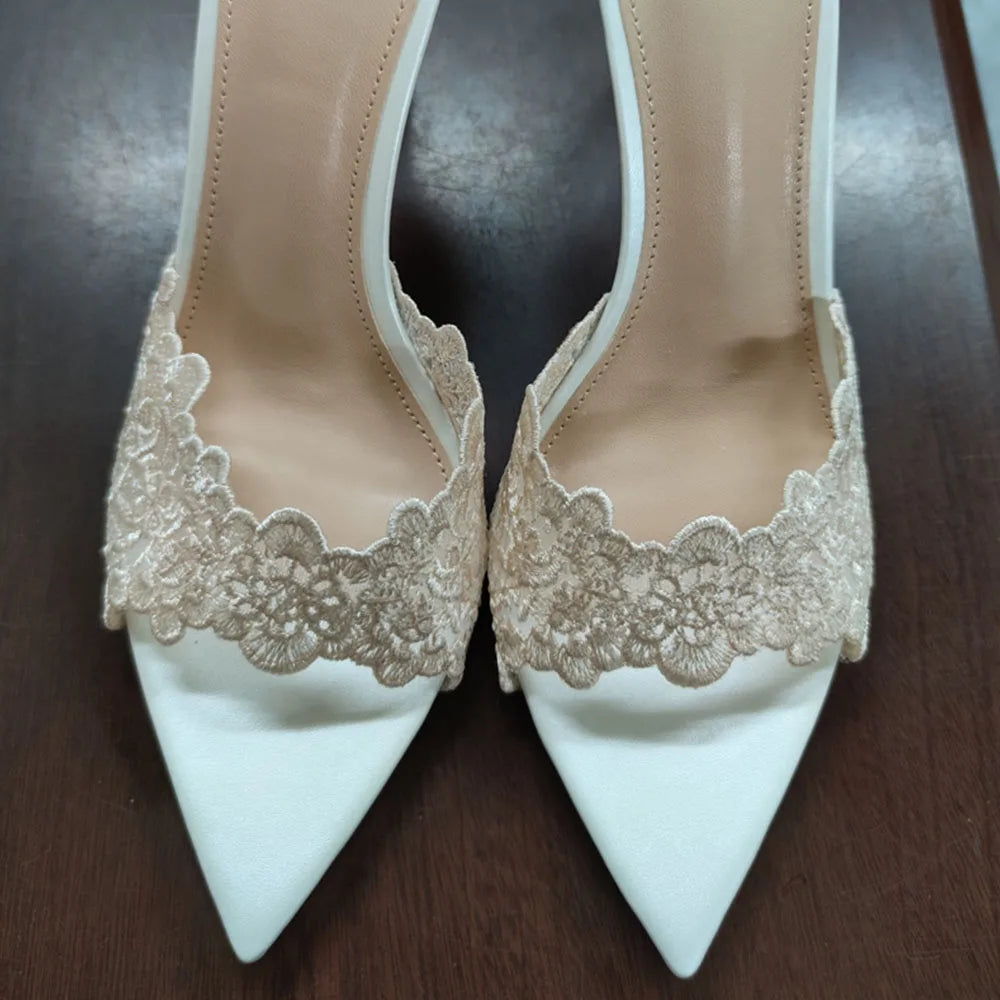 2026 Peep Toe Sexy Summer Women's Mules Pump Sandals Elegant Chic Super Thin High Heels Office Lady Party Shoes Slipper Sandals