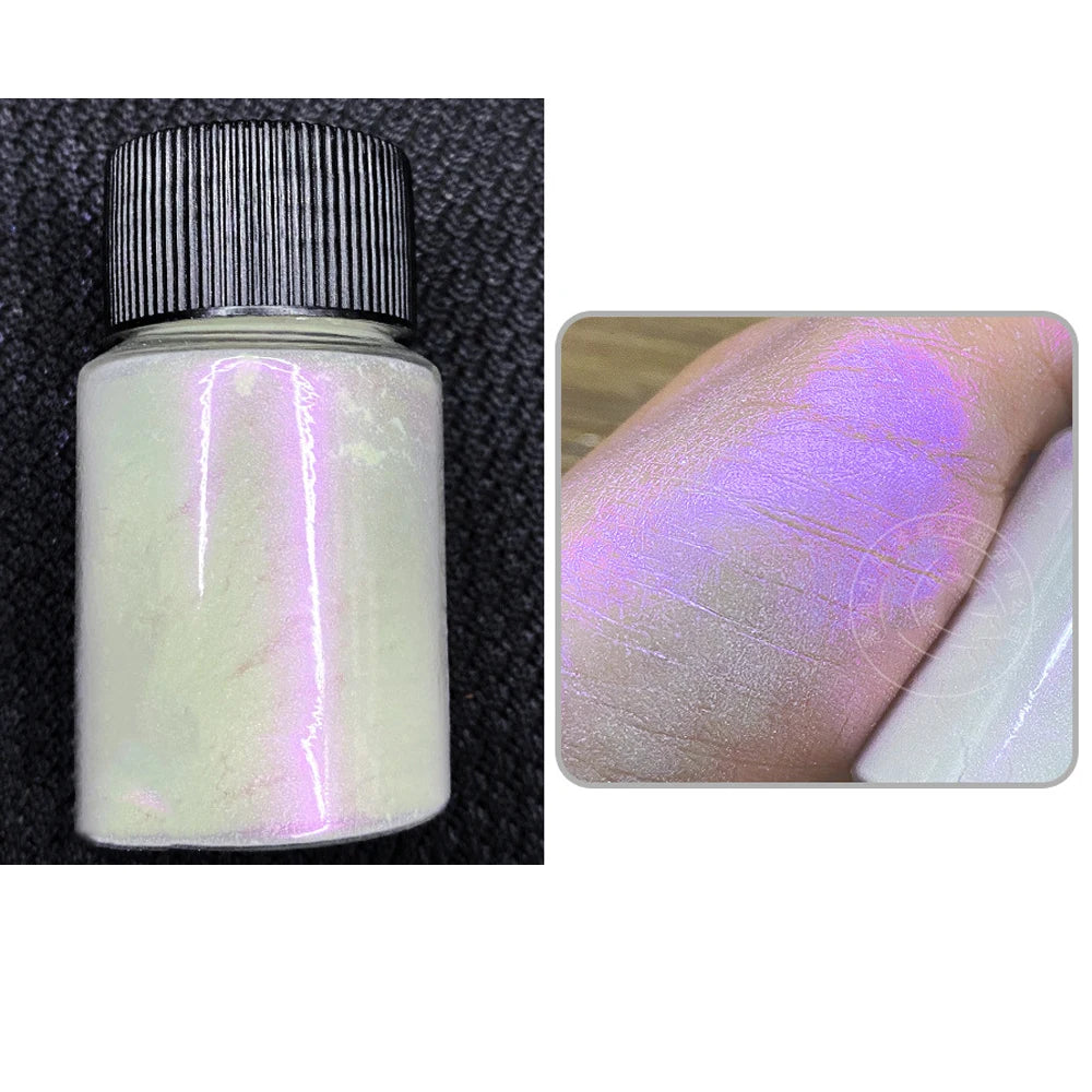 Pearl White Nails Glitter Aurora - Hailey Bieber Nails Moonlight Powders Fritillary Shell Mirror Pigment Nail Decoration