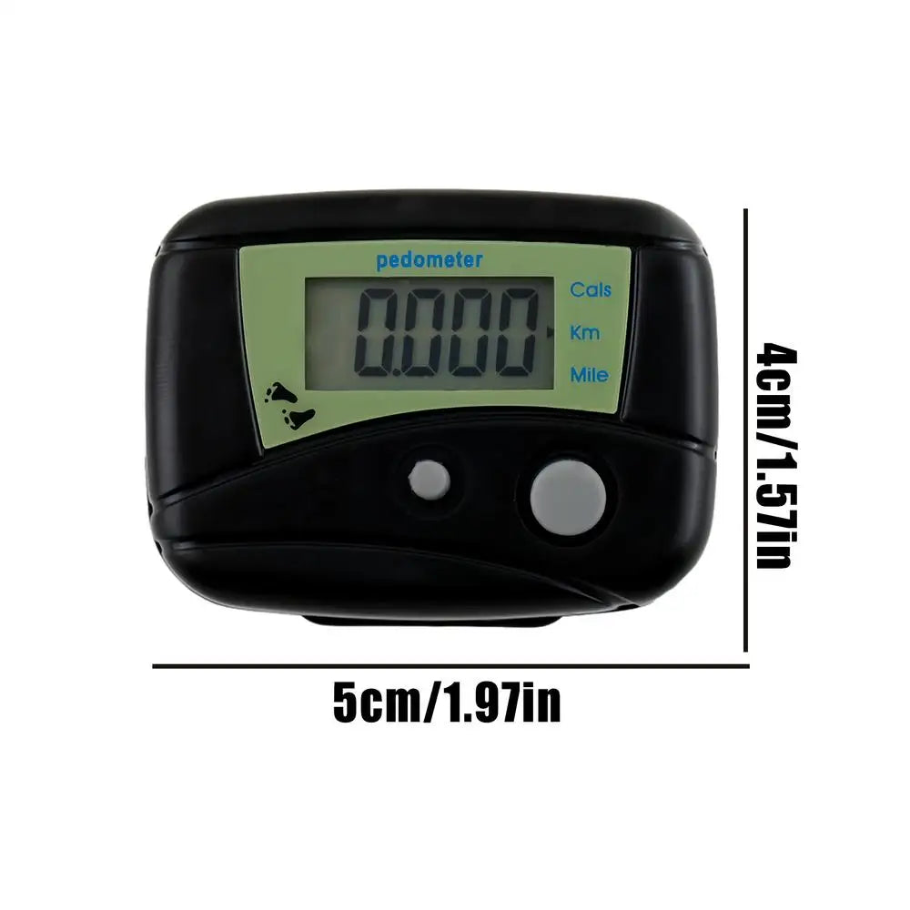 Pedometer for Walking Digital LCD Compact Movement Monitor Monitor for Recording Distance Fitness Exercise Running Hiking