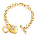 Fashionable Niche Design Love Jewelry Versatile Bracelet Versatile Temperament Peach Heart Ot Buckle New Style Bracelet