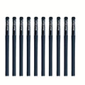 10Pcs/Set Gel Pens Set 0.5mm Black Ink Refill Gel Pen Bullet Tip School & Office Supplies Stationery Kawaii Accessory Stationery