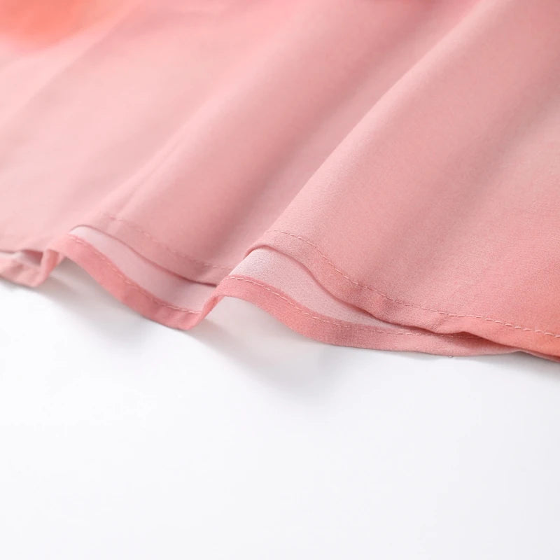 Elegant Tie Dye Printed Long Dress Women Ribbon V-neck Sleeveless Slim Sling Dresses 2025 Summer Lady Chic Beach Vacation Robes