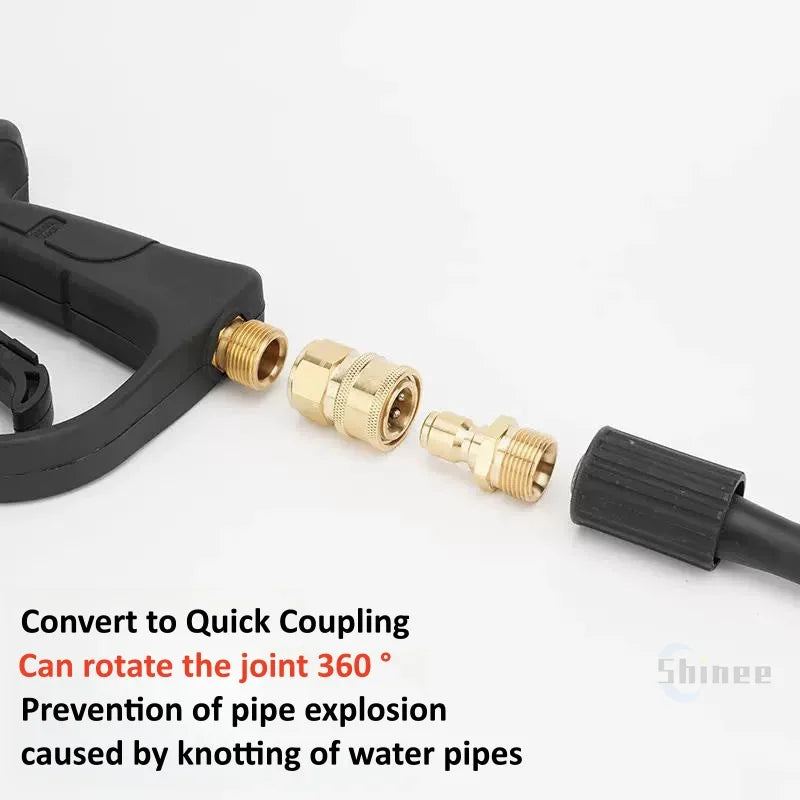 1/4" 3/8" 1/2" High Pressure Quick Connector Car Washer Adapter Water Gun Hydraulic Couplers Couplings for Garden Irrigation
