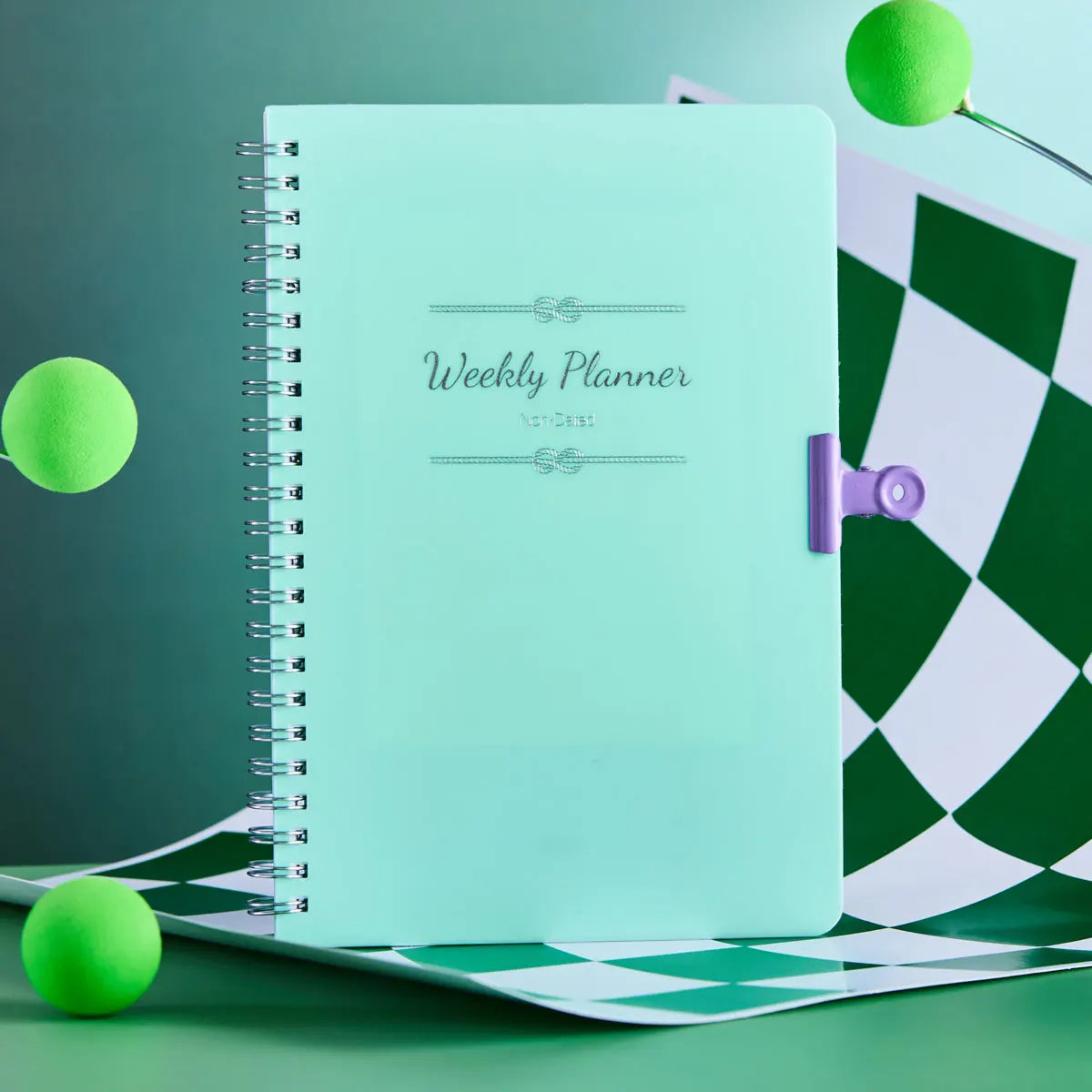 52 Weeks Weekly Planner Notebook A5 Undated Spiral Agenda Daily Student Schedules Journal Stationery Office School Supplies