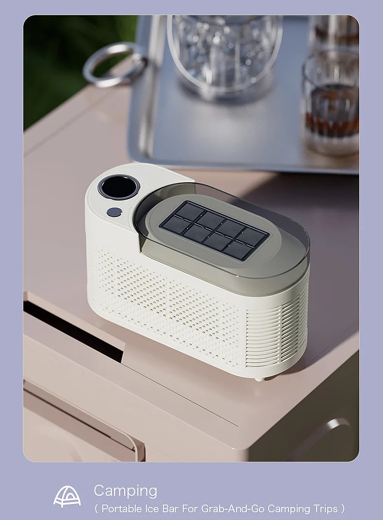 Mini Ice Maker Machine Portable Countertop Ice Cube Maker for Home Office Camping Car RV Small Ice Making Machine 12V 220V