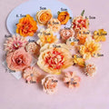 1Bag Artificial Flower Head For Home Room Wedding Decoration Handmade Craft Wreath Christmas Tree Decor 2025 Navidad Supplies