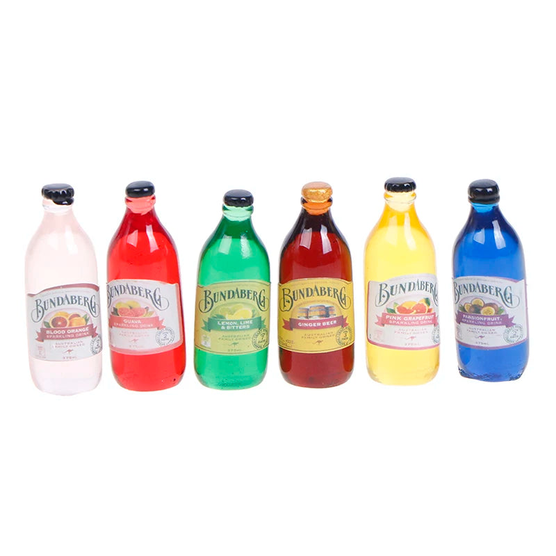 1 Set 1/12 Miniature Wine Bottles Dollhouse Kitchen Accessories - Mini Dolls House Living Room Accessories Beer Drink Bottles