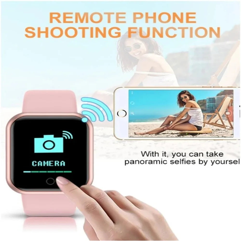 Smartwatch For Women Men Watches Heart Rate Monitor Electronic Fitness Smart Watch Calories Music Player 116Plus Y68 Bracelet