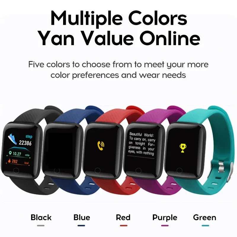 Smartwatch For Women Men Watches Heart Rate Monitor Electronic Fitness Smart Watch Calories Music Player 116Plus Y68 Bracelet