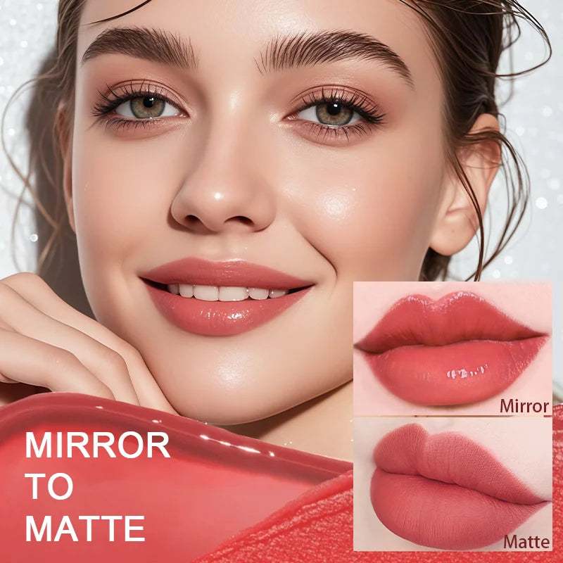 Matte Liquid Lipstick Makeup, Waterproof Non-fading Non-stick Cup, Smooth Misty Finish for Fuller Lips, Rich Color Rendering