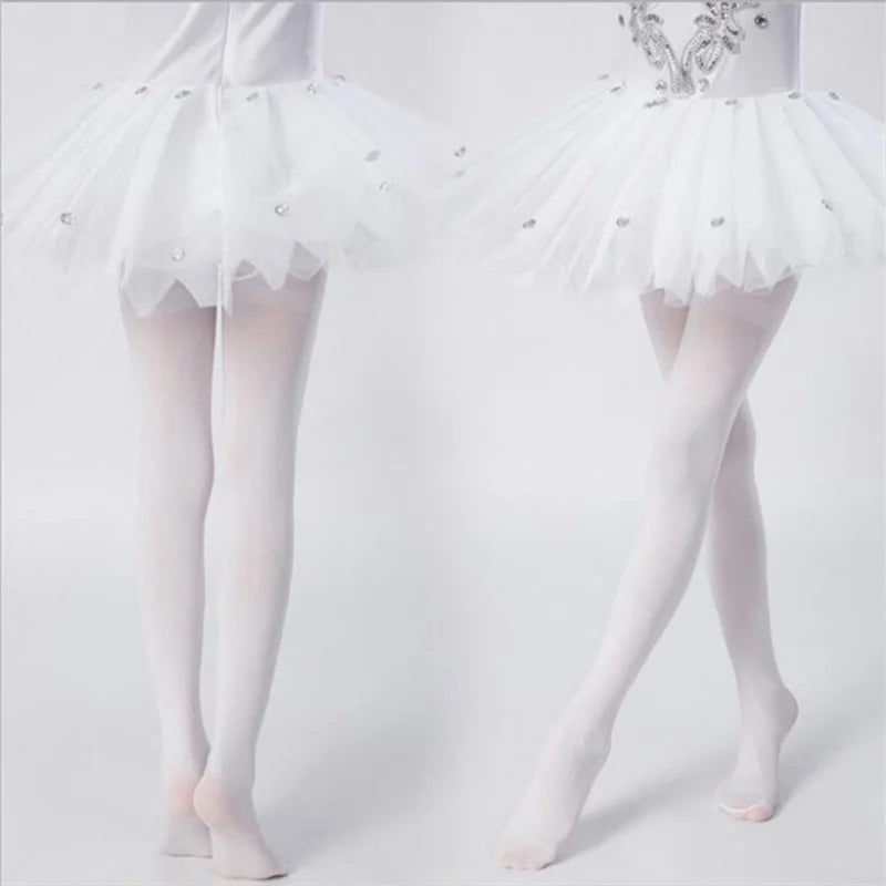 Soft Ballet Tights Soft Elasticity Tights Girls Ballet Tights Toddler Dance Footed Tights Bulk School Uniform Stockings Costume