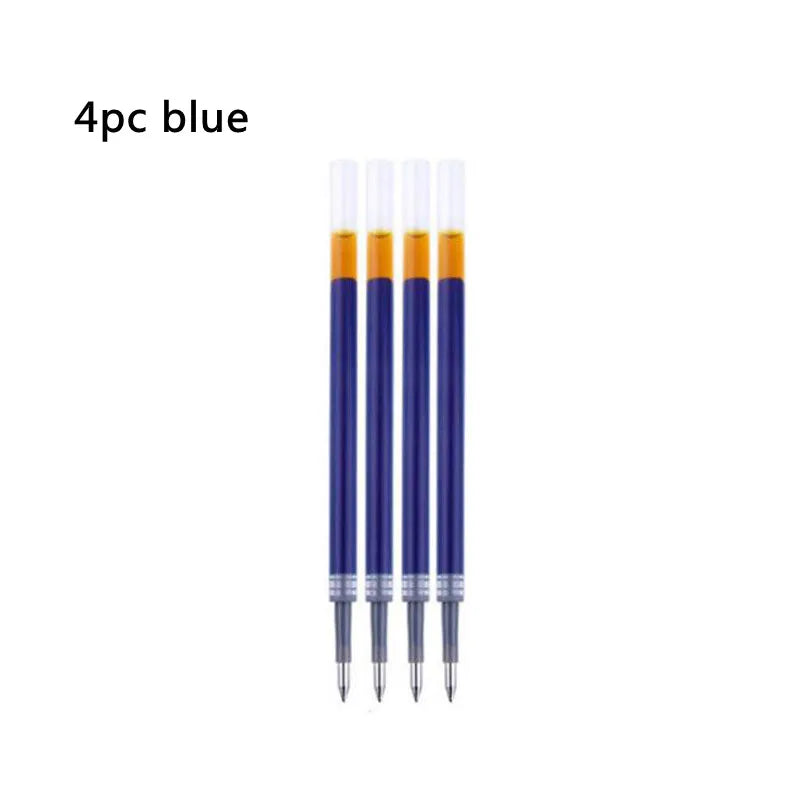 1Pc Ball point Pen + 4pc Refills Bullet 0.5mm Matte Red Roller ball Pen School Office Supplies Stationery Ink Pen S