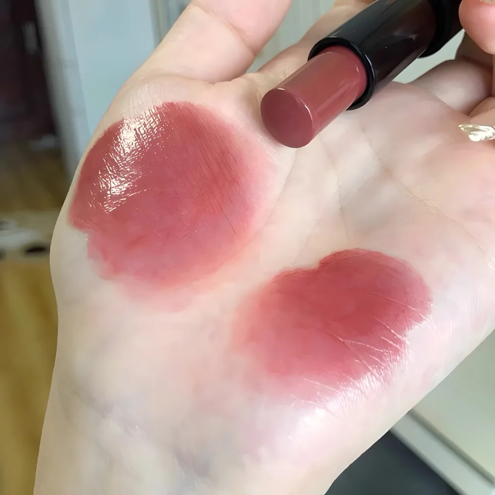 Glossy Mirror Lipstick – Red Brown Shade, Moisturizing, Waterproof, Long-Lasting, Unisex, Perfect for Holiday & Party Makeup