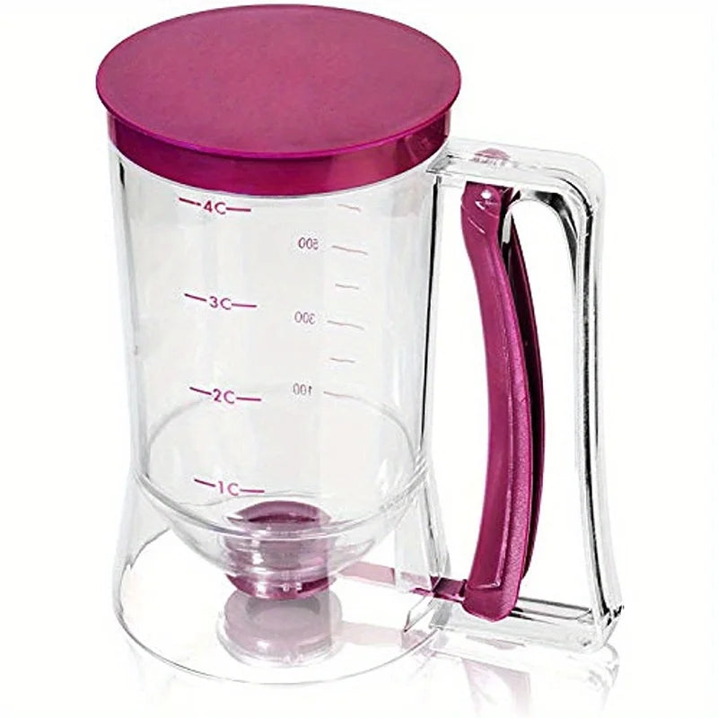 1 Pcs 900ml Batter Dispenser Hand-held Graduated Funnel Pastry Dough Dispensador For Pancake Cupcakes Cake