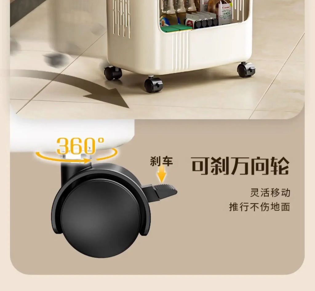 Kitchen Garbage Bin with Lid, Odor-Resistant, Large Capacity, Double-Layer Waste Separation, Ideal for Clean, Organized Kitchen