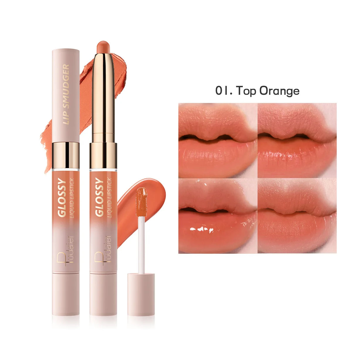 10-Color Double-Headed Lipstick Lip Gloss Moisturizing and Durable Matte Lip Gloss Color-Producing Liquid Lipstick For Makeup