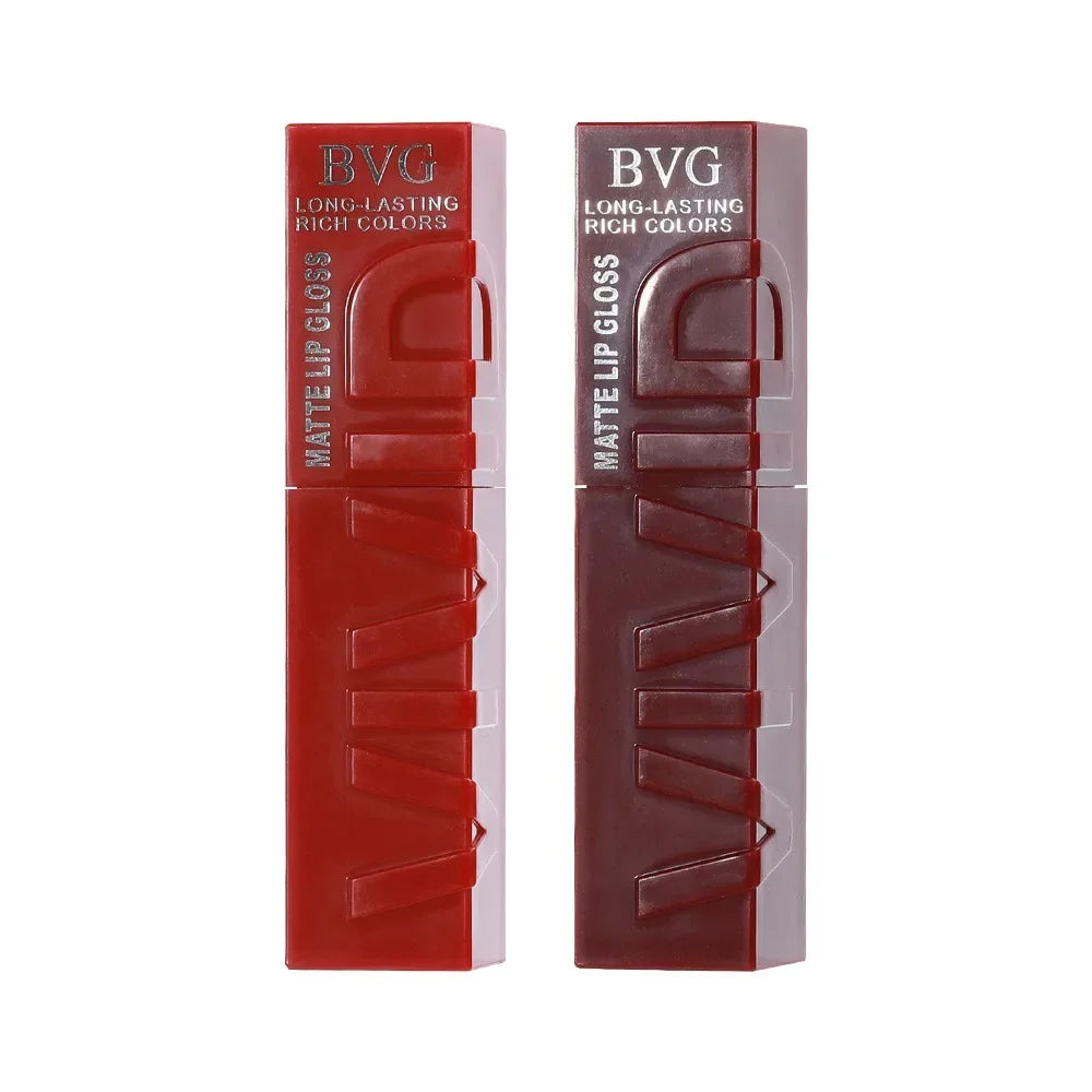 High-End Multi-Color Matte Lip Gloss Long-Lasting Non-Greasy Liquid Lipstick Rich Warm Colors Fading Liquid Makeup