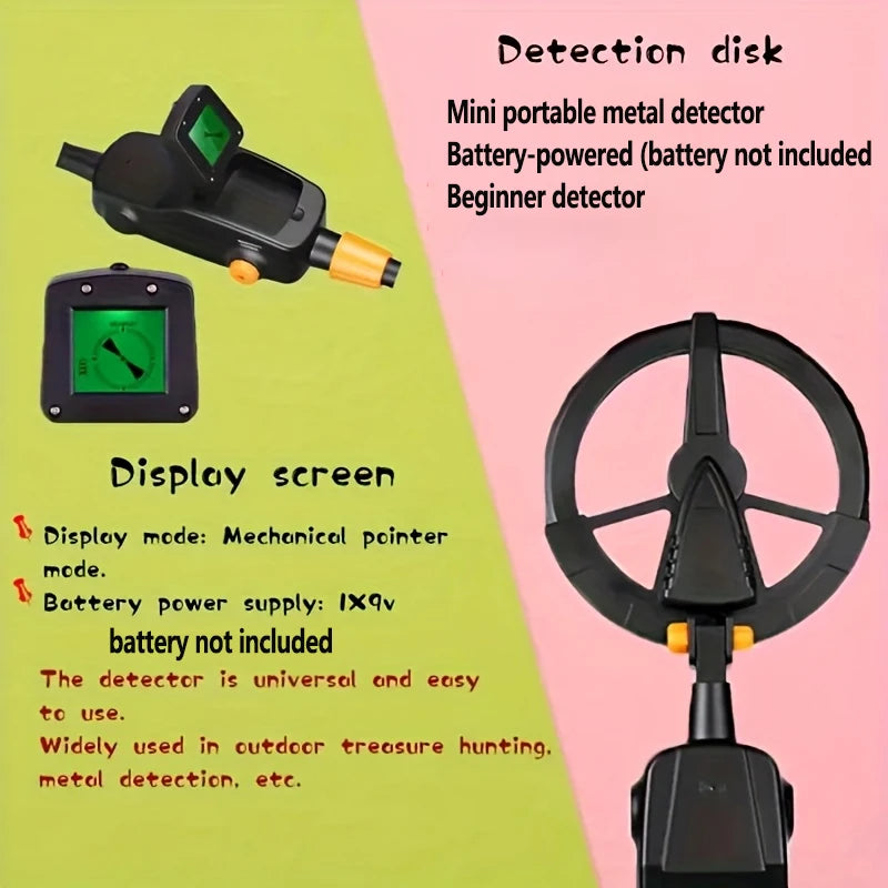 Handheld metal detector, MD1008A gold detector, underground treasure metal detector, tracker with waterproof search coil