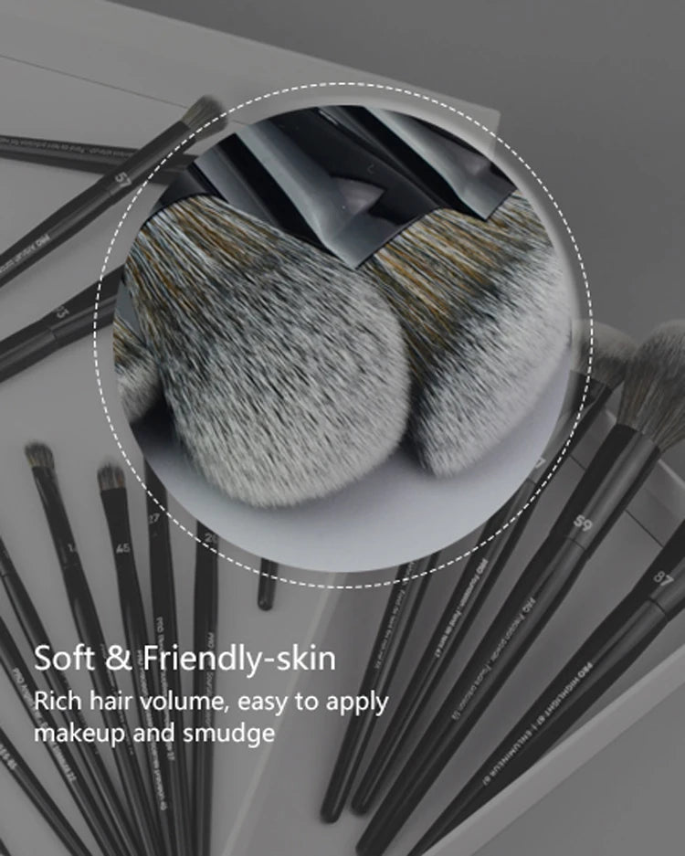 SEP Black Series Makeup Brushes Powder Foundation Concealer Blusher Bronzer Eye Shadow Eyebrow Eyeliner Sculpting Brush Gift