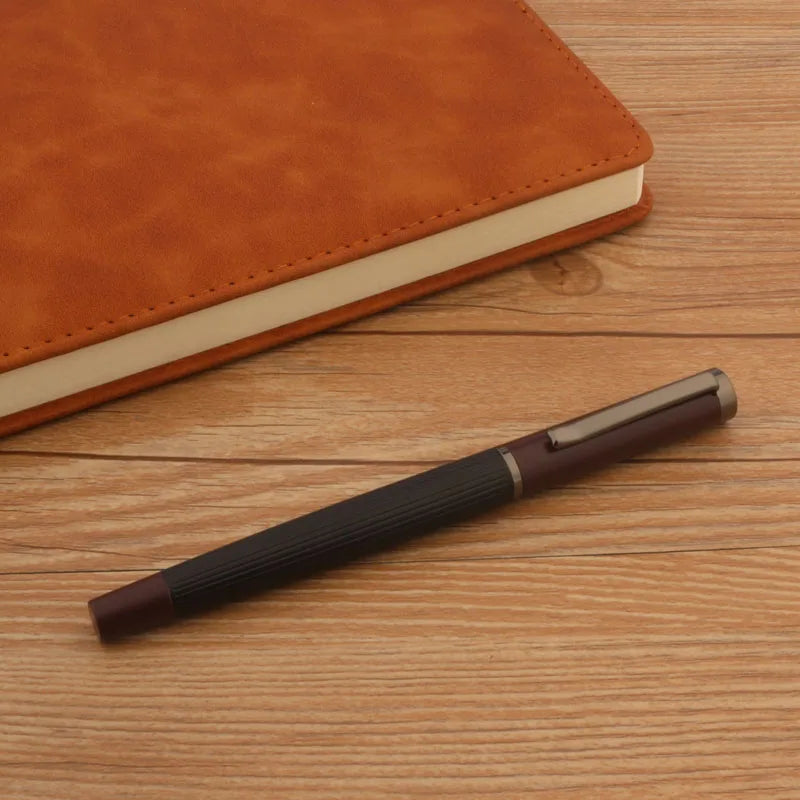 1Pc Ball point Pen + 4pc Refills Bullet 0.5mm Matte Red Roller ball Pen School Office Supplies Stationery Ink Pen S