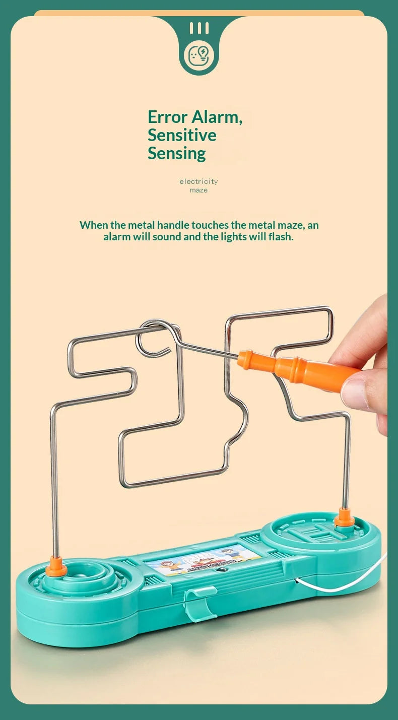 Kids Collison Electric Shock Toy Education Electric Touch Maze Game Party Funny Game Science Experiment Toys for Children Gift